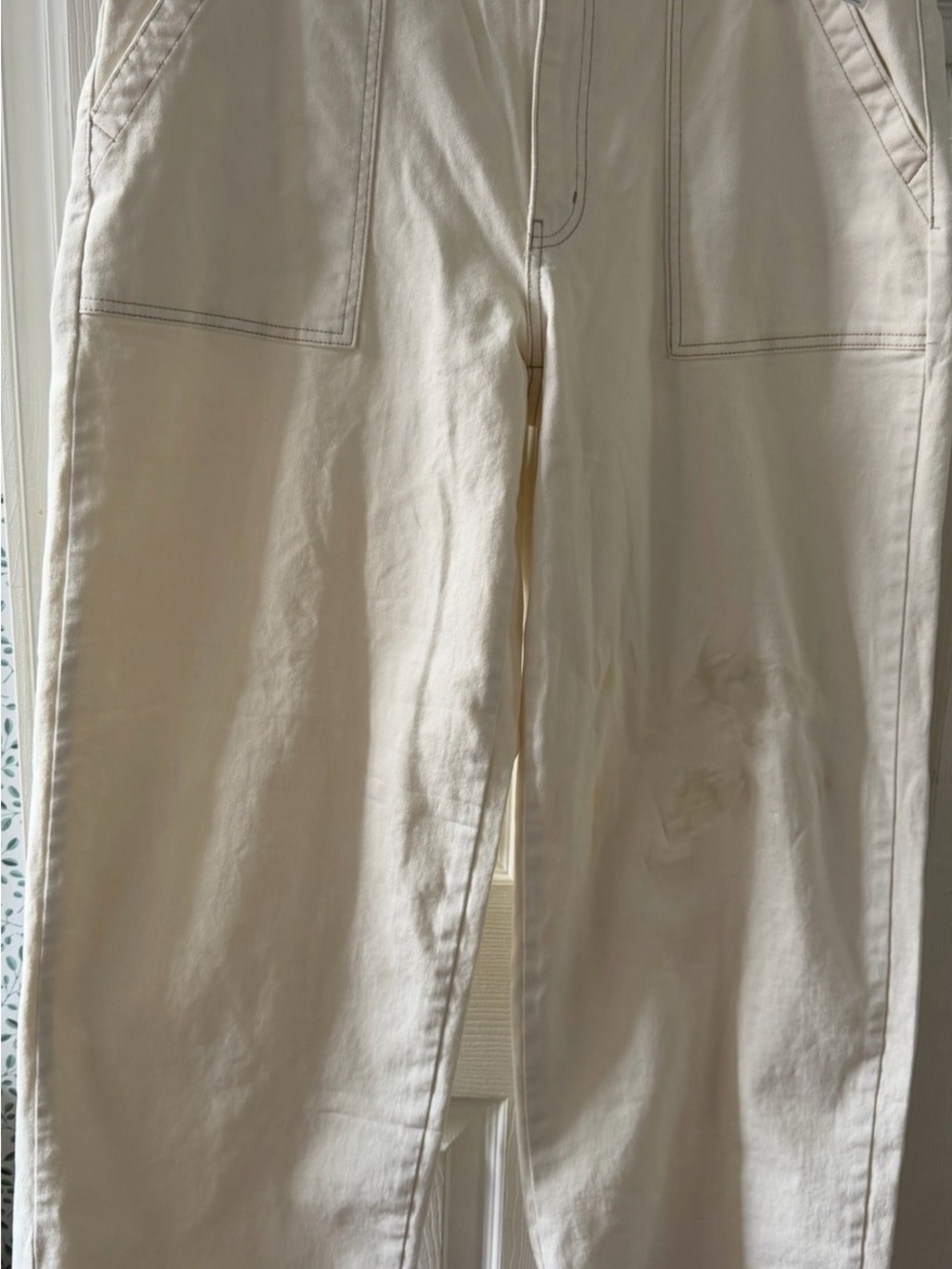 Time and Tru Cream Wide-Leg Women's Jeans - Picture 5 of 9